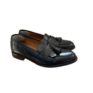 Bostonian Florentine Size 10 M Black Leather Kiltie Tassel Loafers Dress Shoes